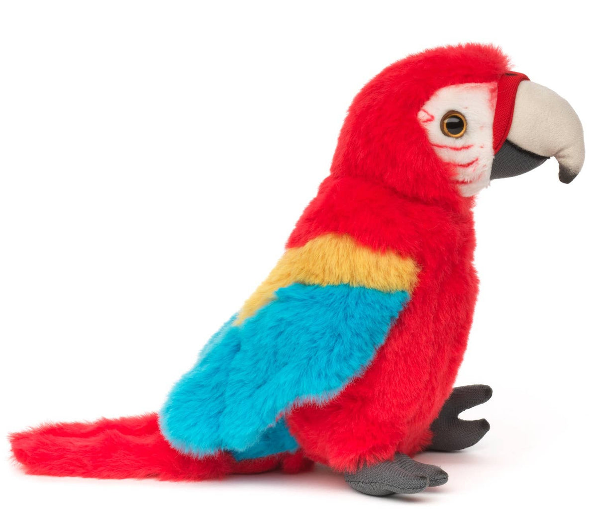 Red macaw parrot plush toy