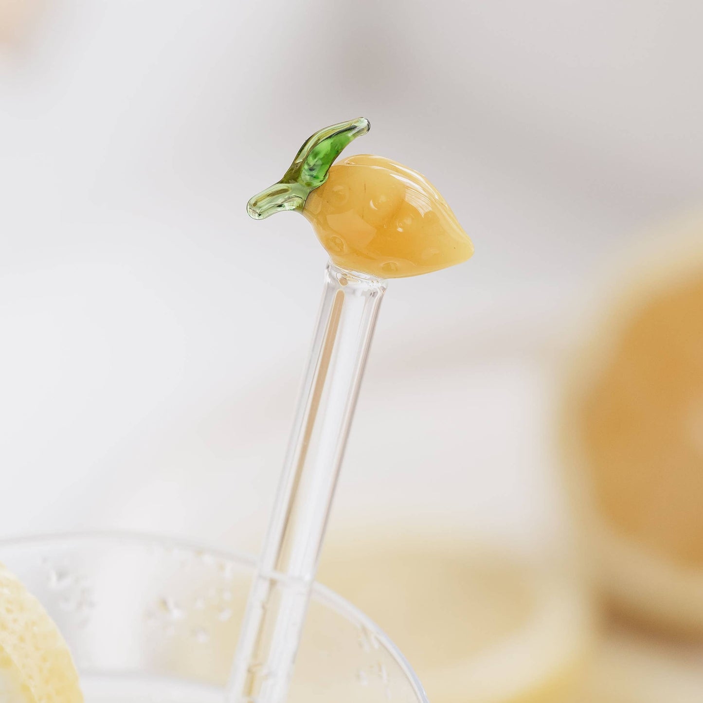 Agitateurs à cocktail en verre Citron