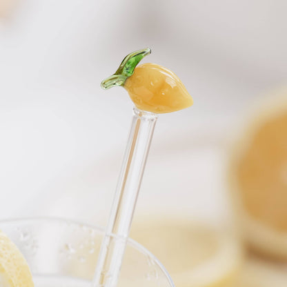 Agitateurs à cocktail en verre Citron