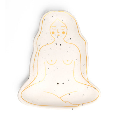 Brûle Parfum Seins Blanc Peint à la Main Helio Ferretti Vue 3