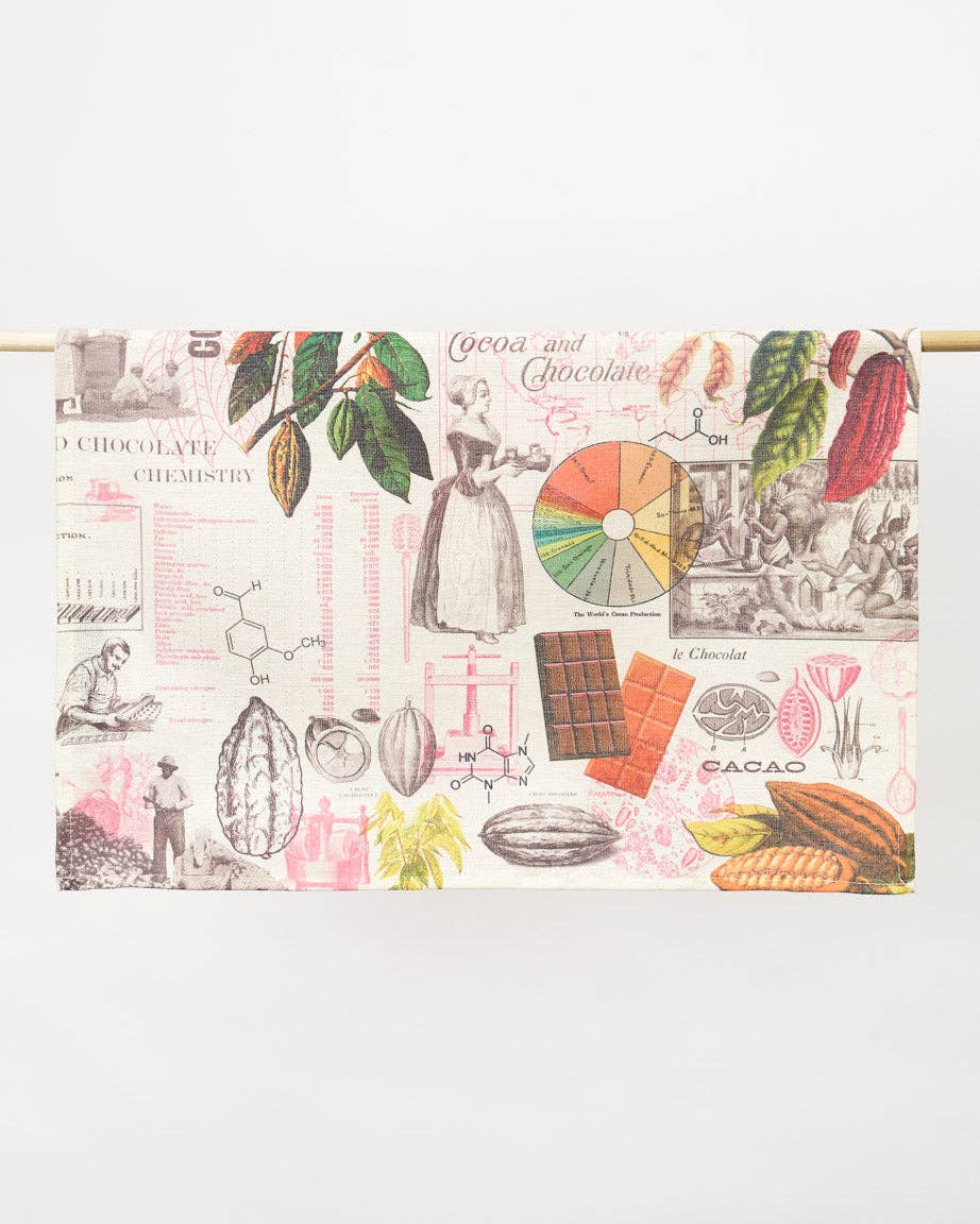 Tea towel Chocolate making