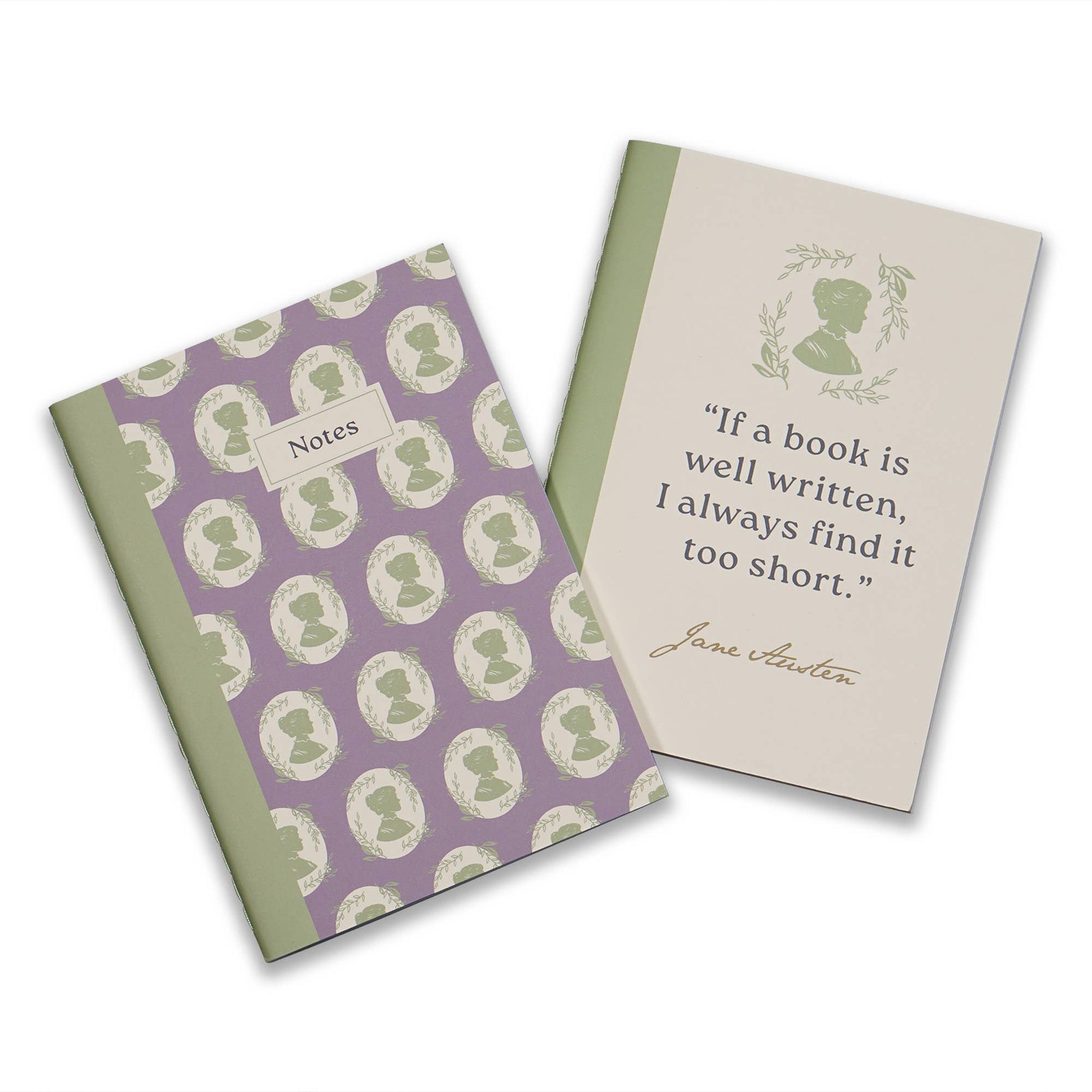 Ensemble de 2 carnets A6 Jane Austen