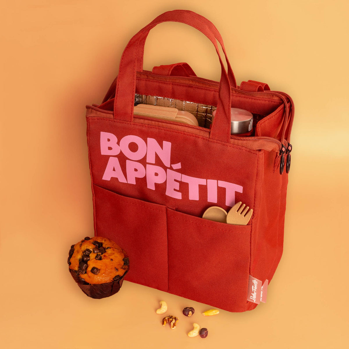"Bon Appétit" Insulated Bag - Bordeaux
