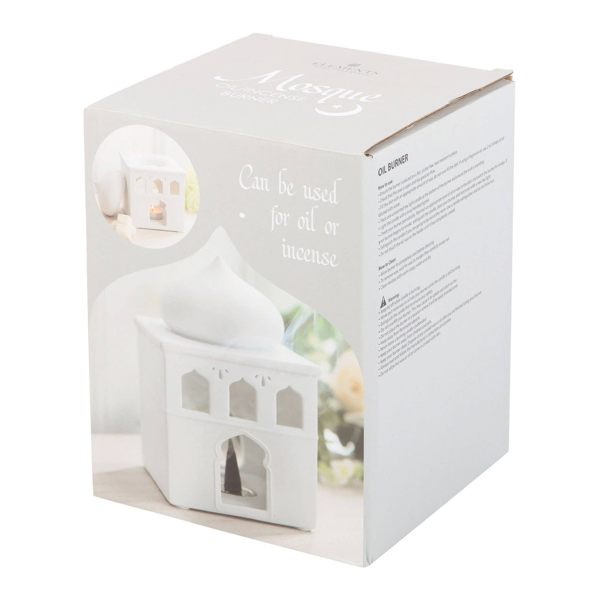 Brûle-huile et porte-encens en forme de mosquée