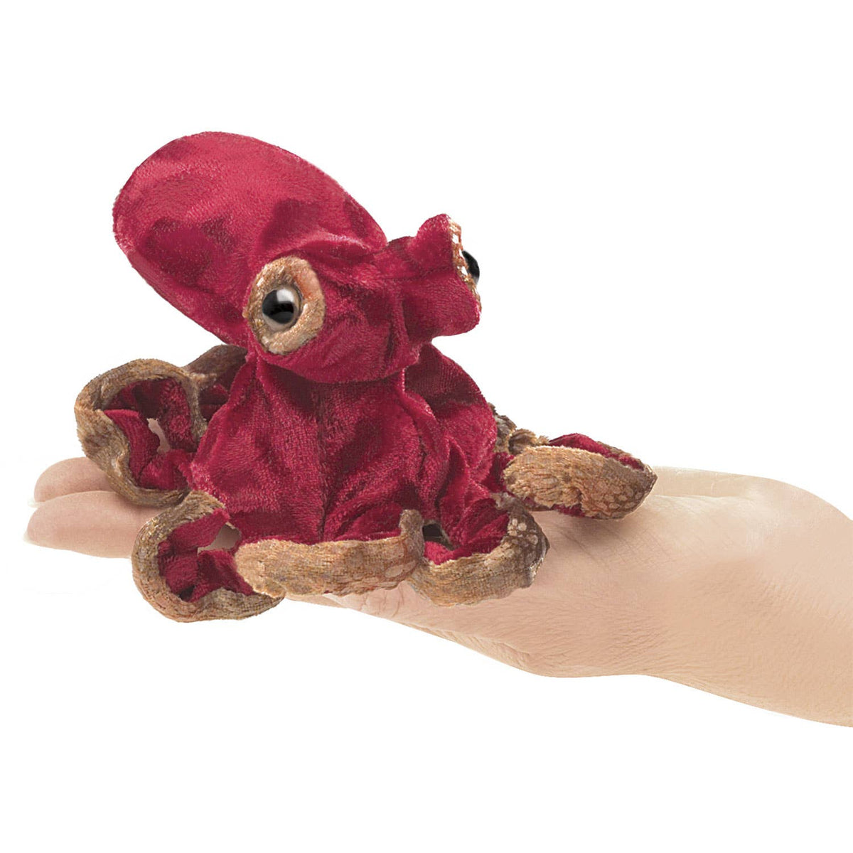 Marionetta da dito a forma di polpo rosso