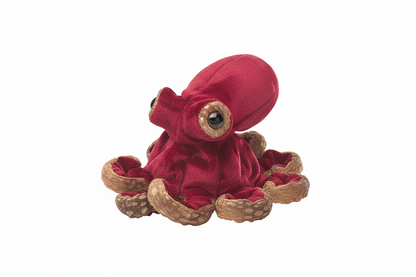 Red Octopus Finger Puppet
