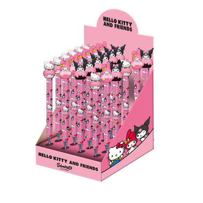 Présentoir 24 Unités Stylo Gel Effaçable Hello Kitty « Mix » – Rose