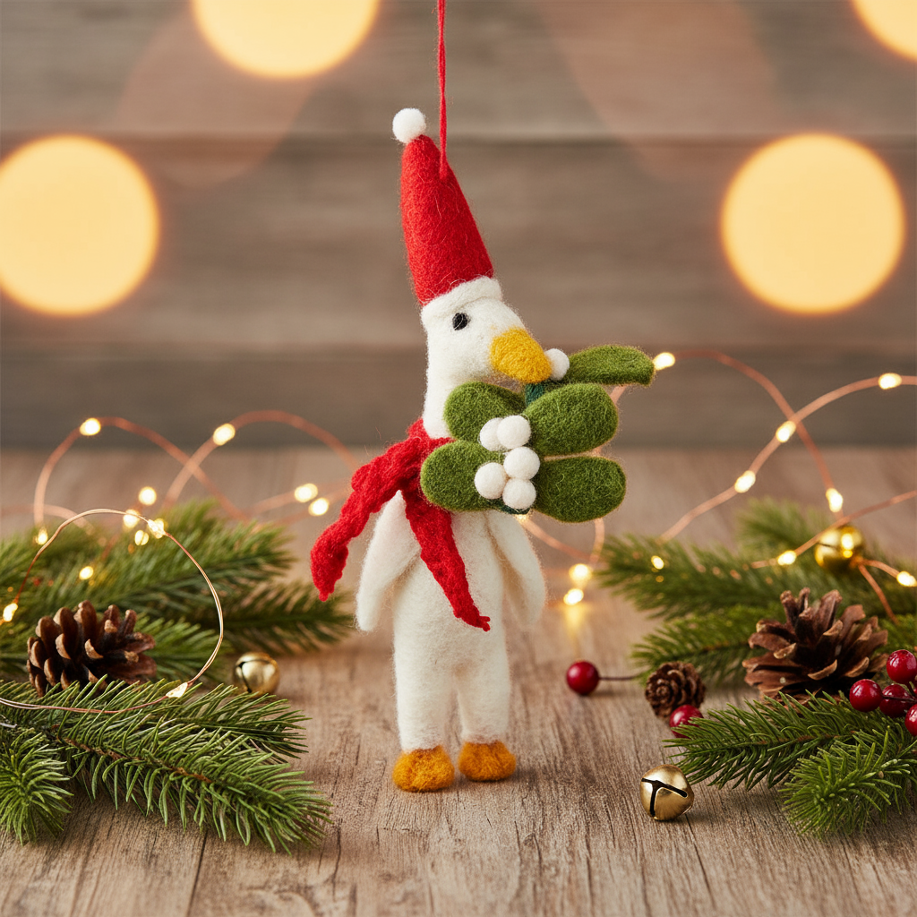 Palla di Natale in feltro "Christmas Quacker"