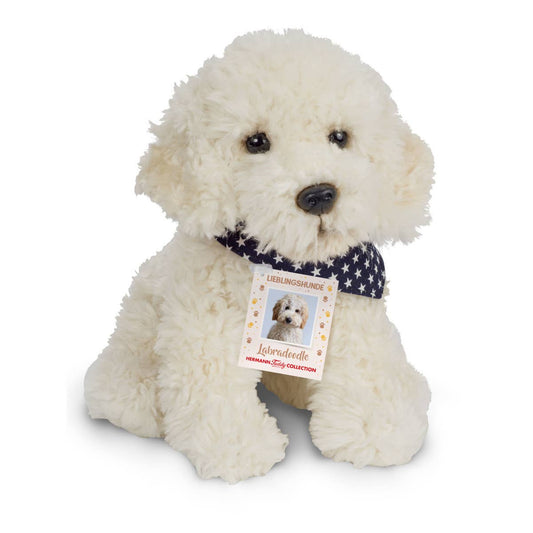 Peluche Labradoodle assis