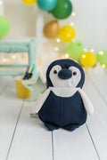 Sac à Dos Pingouin en Crochet – Bleu et Blanc