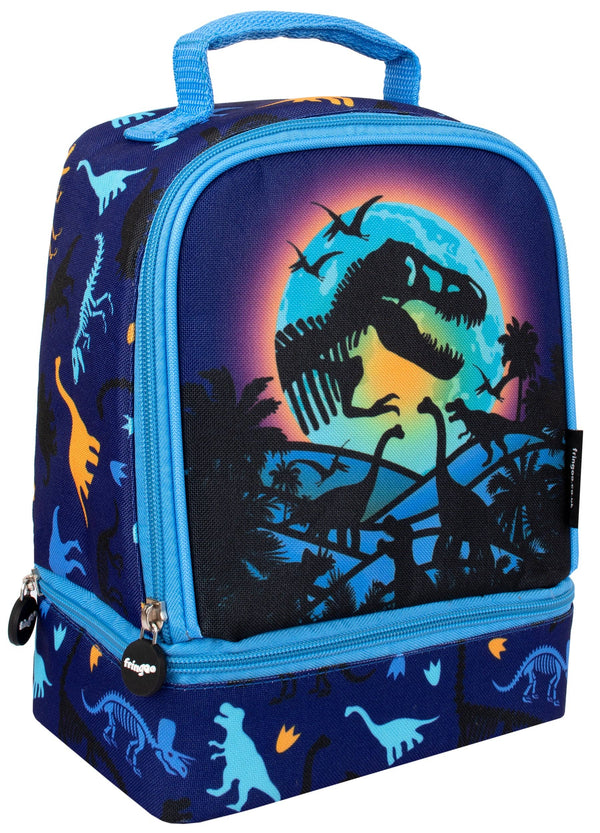 Sac à lunch à deux compartiments – dinosaure Moon