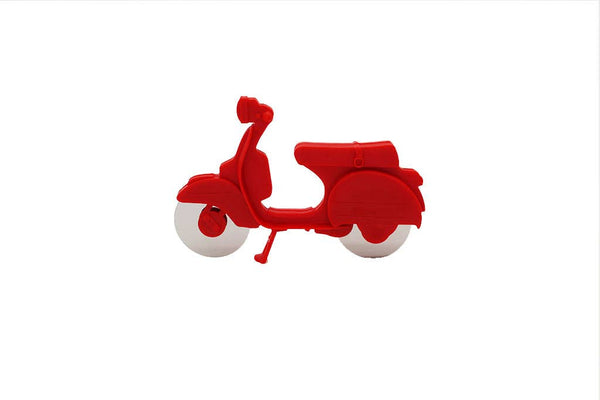 Retro Red Scooter Pizza Cutter