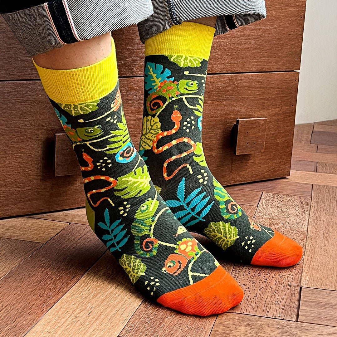 Chameleons and Snakes Socks