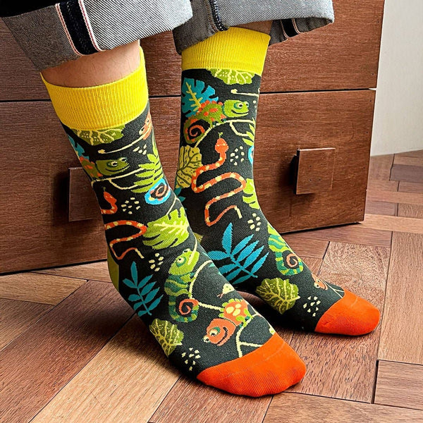 Chameleons and Snakes Socks