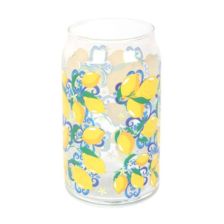 Verre en Forme Canette imprimé Citrons