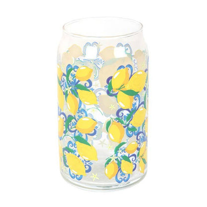 Can-Shaped Glass with Lemon Print