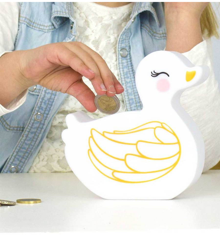 Tirelire Canard Blanc