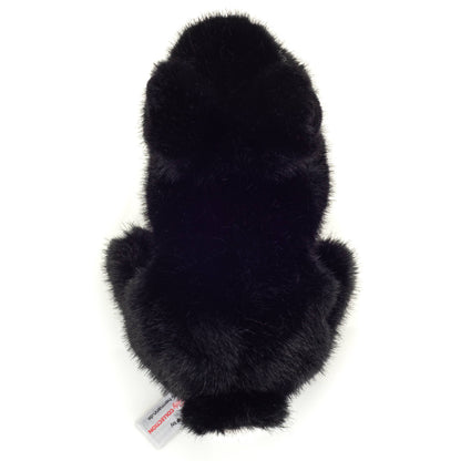 Sitting Black Rabbit Plush Toy