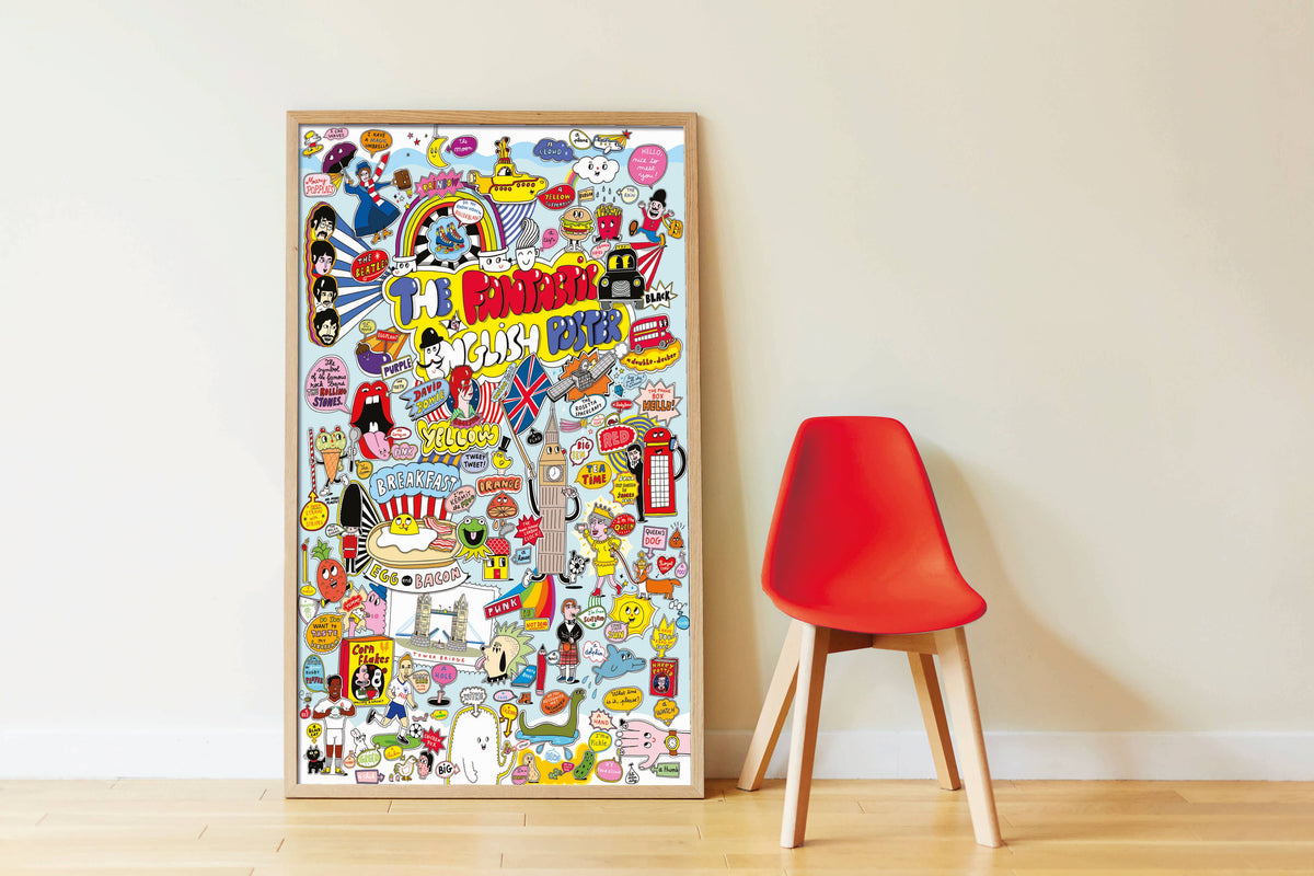 English - Sticker poster - Discovery 7+