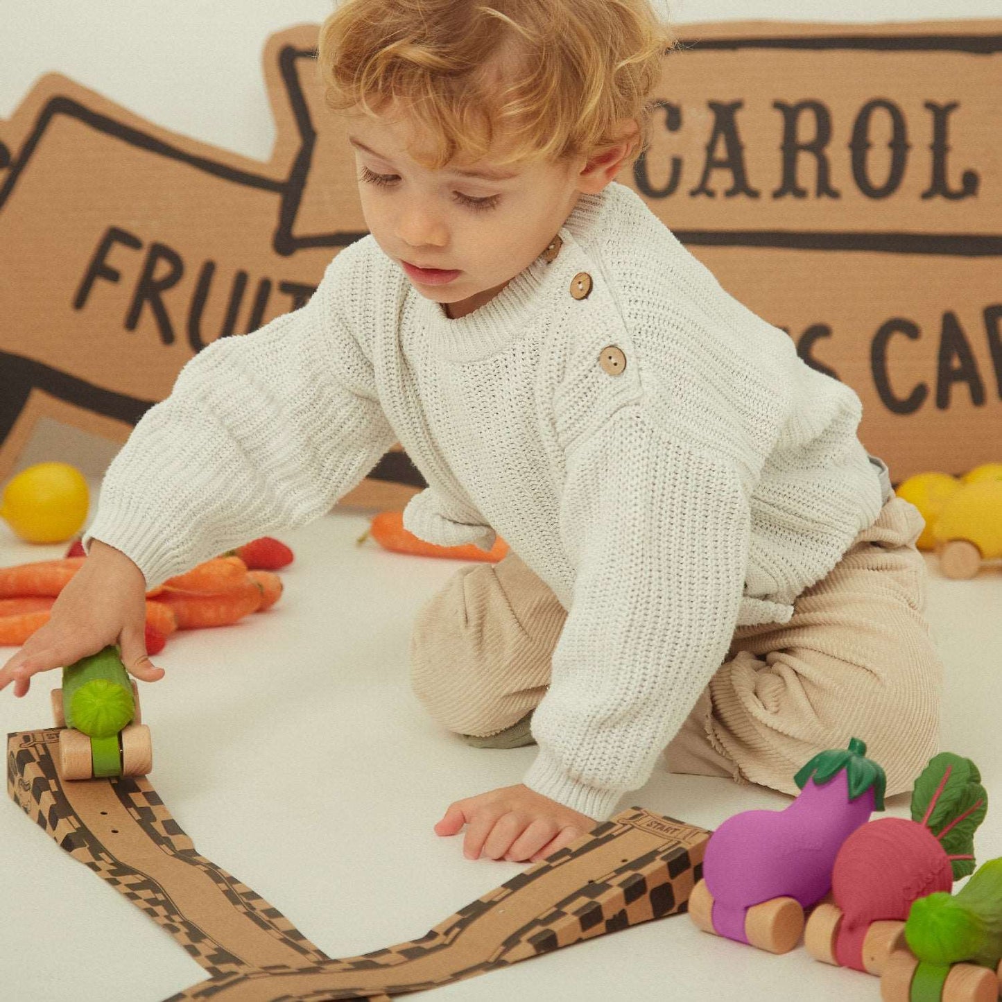 Emma The Eggplant Baby Car Toy
