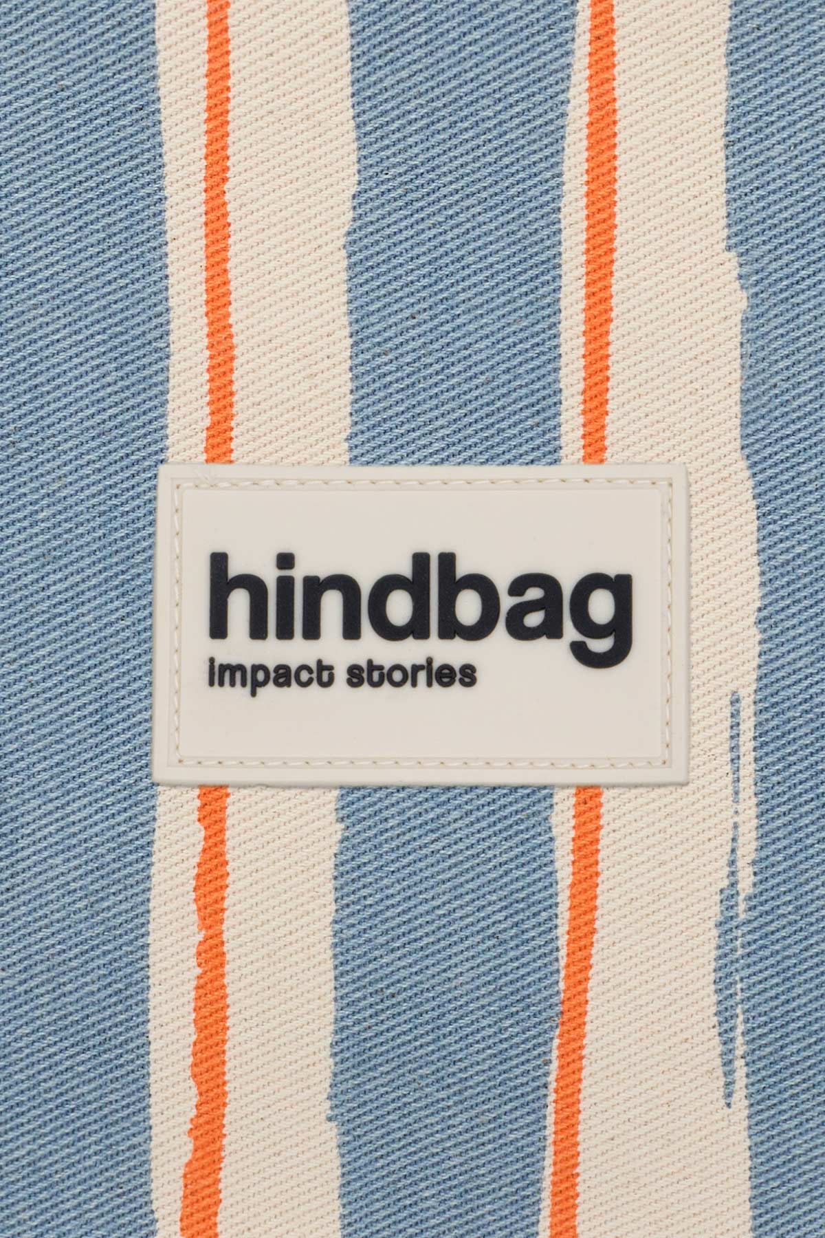 Sac cabas Claude Rayures orange et bleu