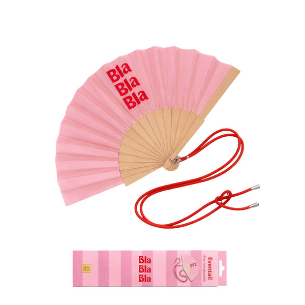 Fan with shoulder strap – Bla Bla Bla