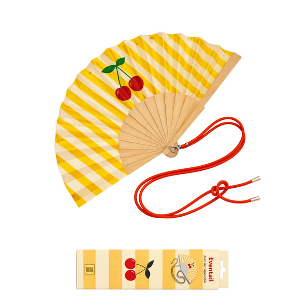 Fan with shoulder strap – Cherry