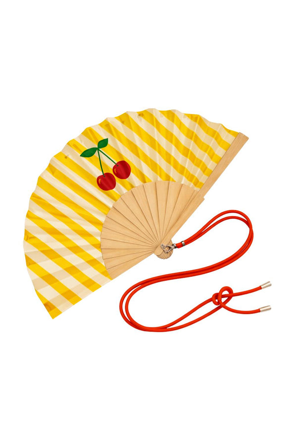 Fan with shoulder strap – Cherry