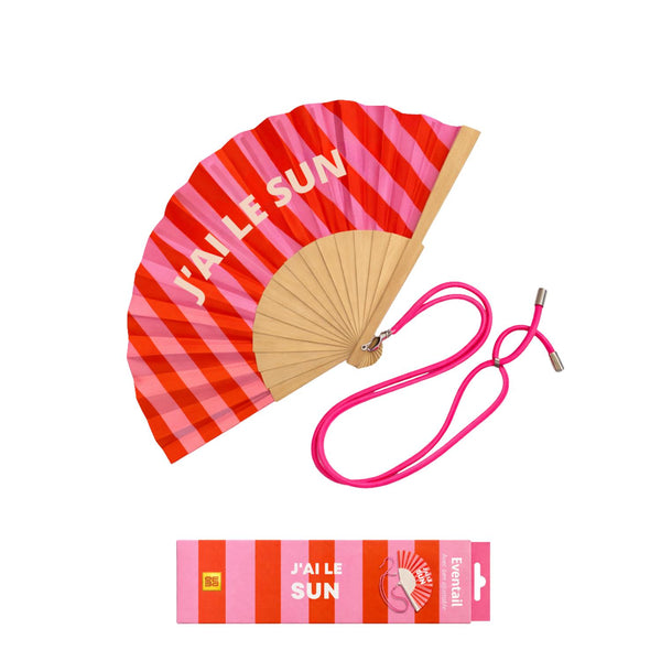 Fan with shoulder strap – I have the Sun