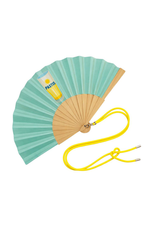 Fan with shoulder strap - Pastis