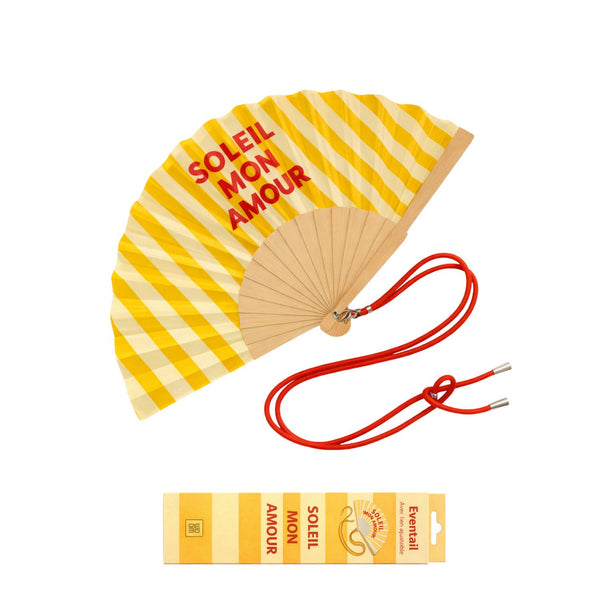 Fan with shoulder strap – Soleil Mon Amour