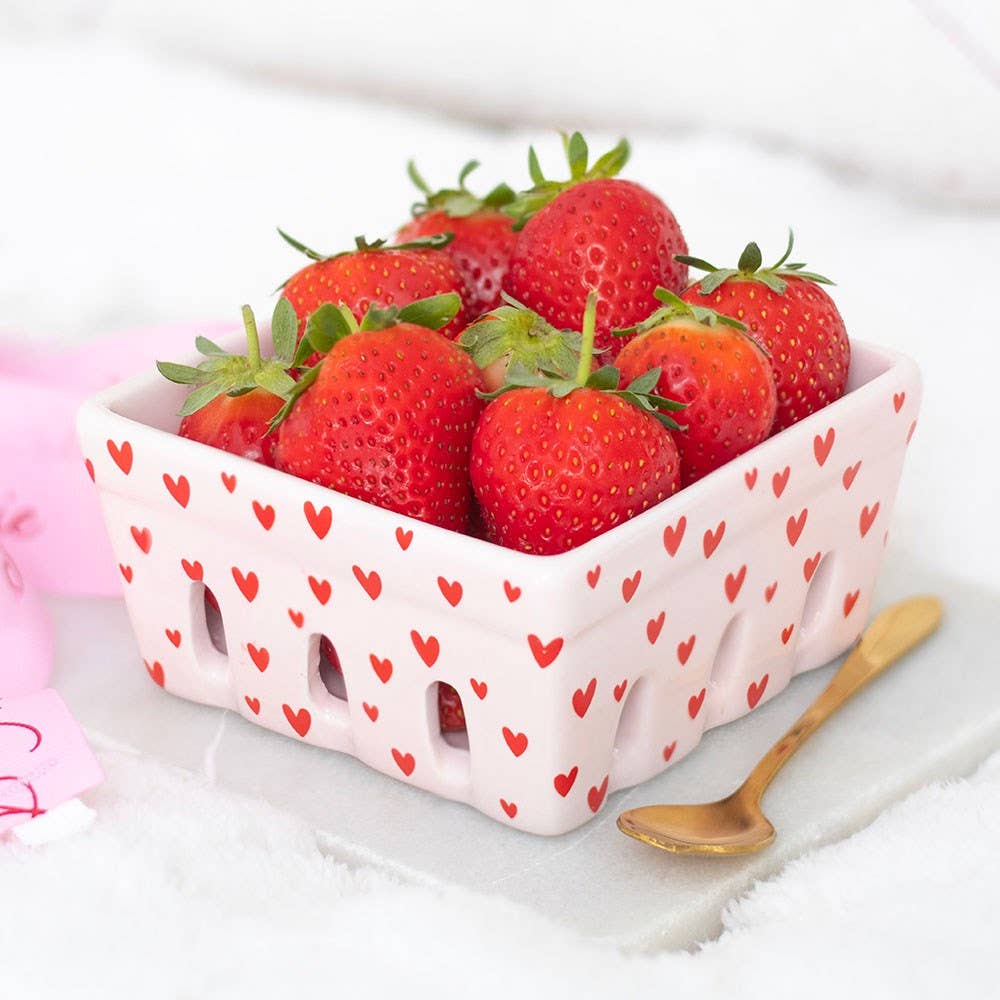 Vassoio di cuori di frutta