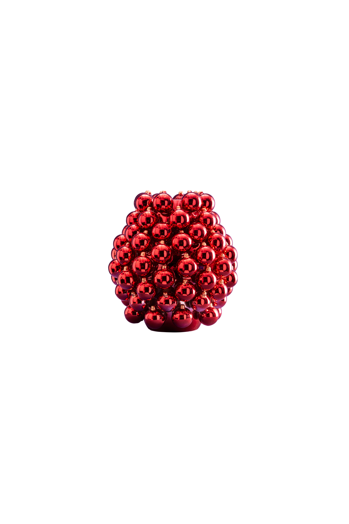 Christmas Ball Vase, Red