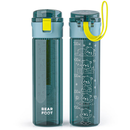 Kids' water bottle, 500ml, lightweight - Logo-blue