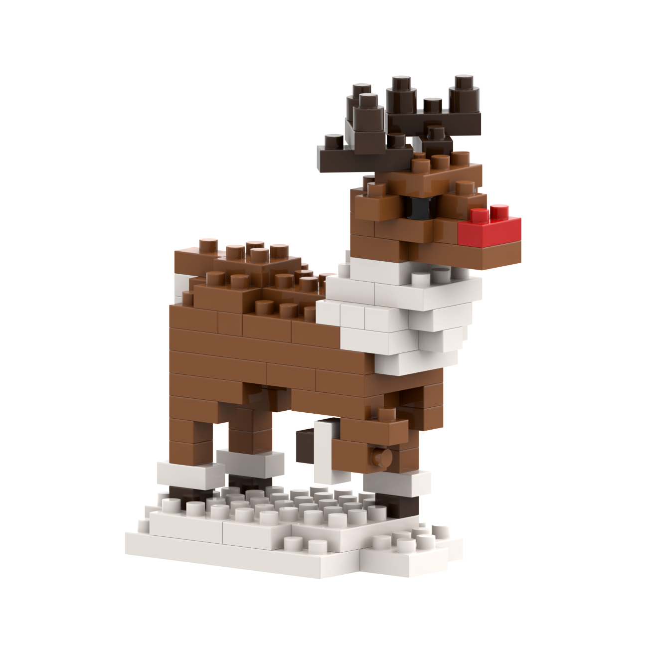 BRIXIES reindeer postcard