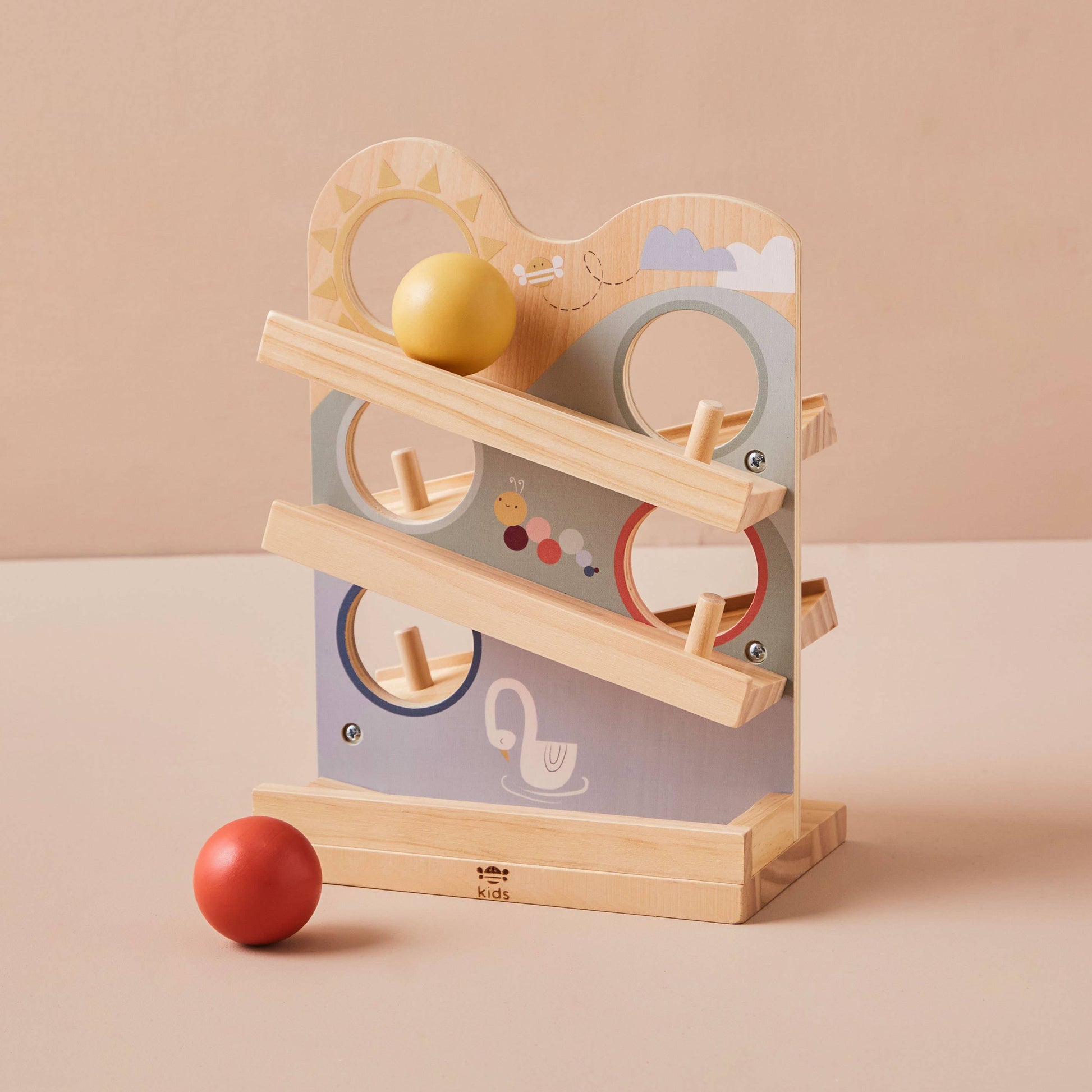 Jeu Jouet de Course à Balles pour Enfants (FSC) en Bois Just Bee Kids