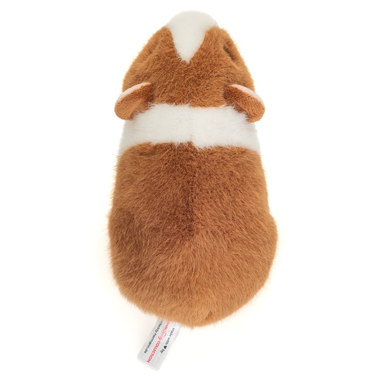 Light brown and white guinea pig plush toy