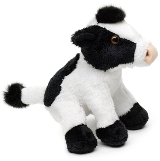 Sitting Cow Plush (black and white)