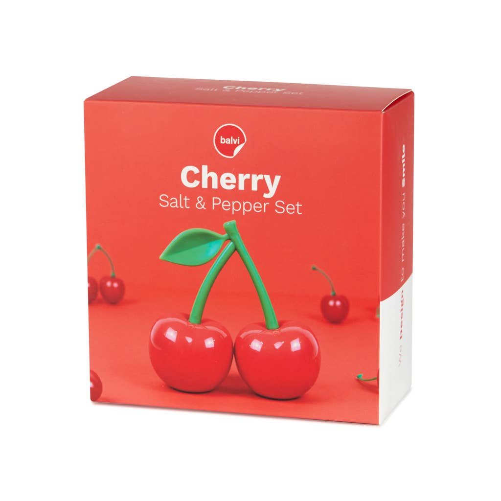 Salt and pepper, cherries