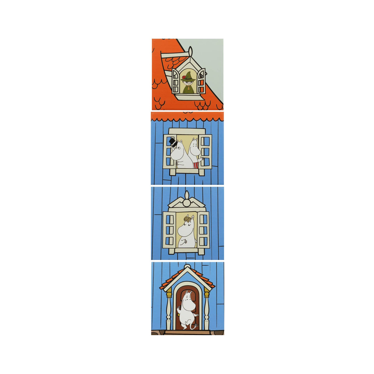Set di 4 sottobicchieri in ceramica in una scatola - Moomin (Casa)