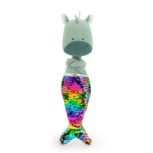 Peluche en coton, Andy le Dragon : Sirène-29cm-3+