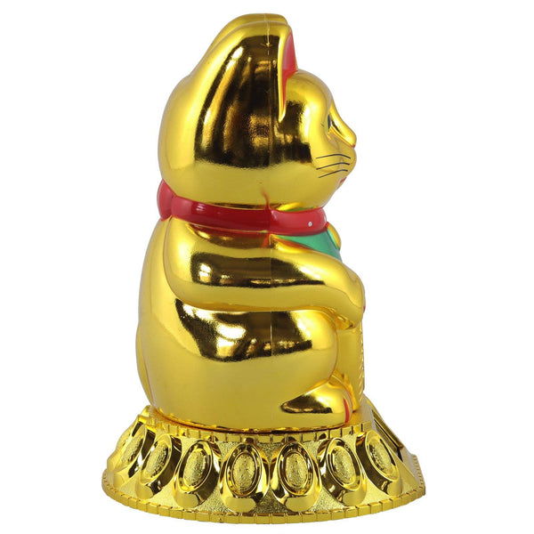 Golden solar lucky cat 18cm