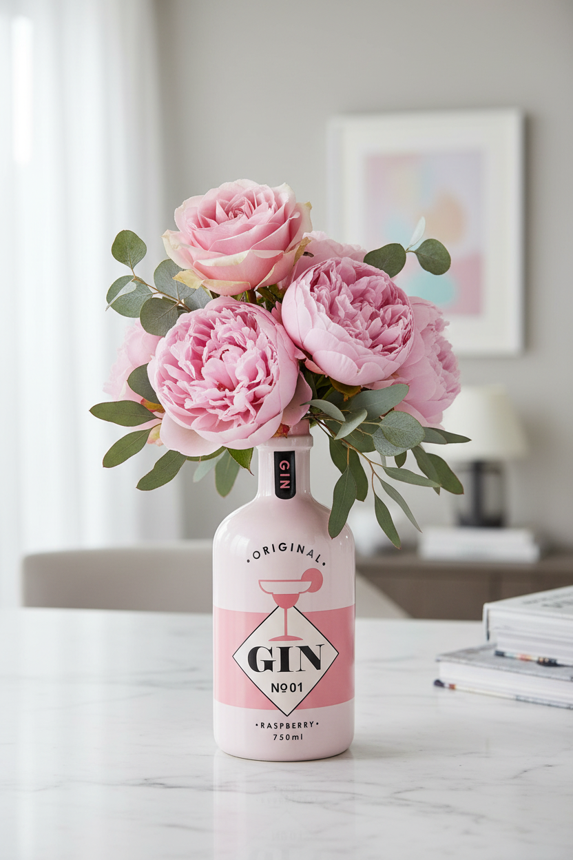 Vase Bouteille de Gin