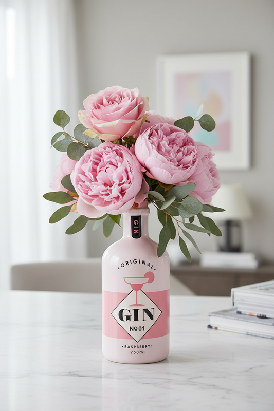 Gin Bottle Vase