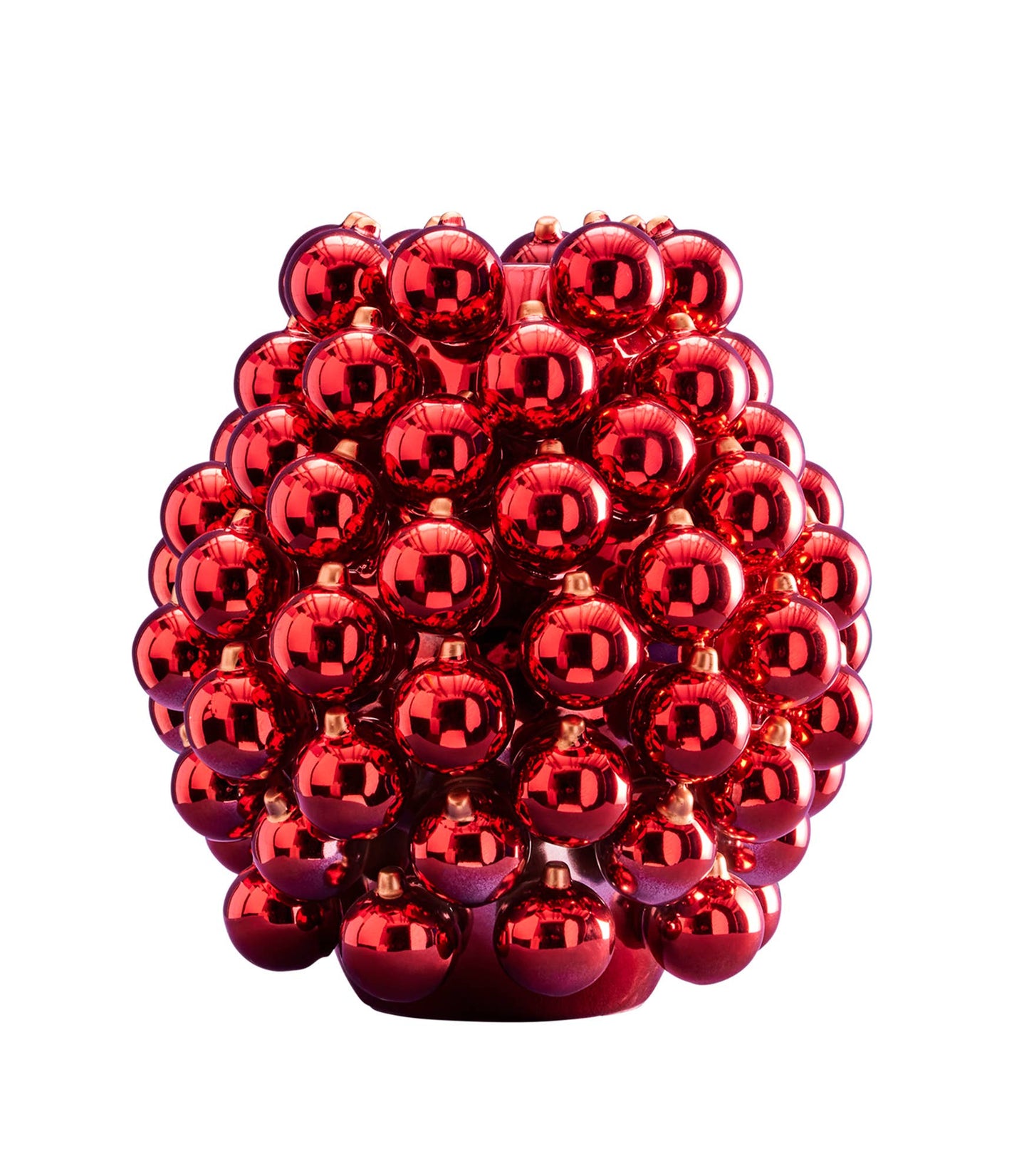 Christmas Ball Vase, Red