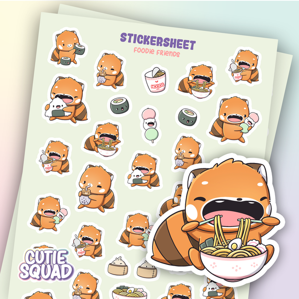 Panda-Themed Sticker Sheets
