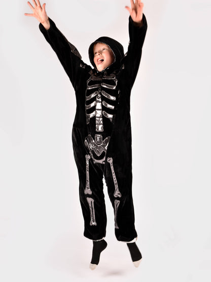 Deluxe Skeleton Costume 110 cm for children aged 4-5 years