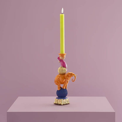 Orange elephant chandelier