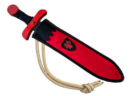 EPÉE SOFTIK ROUGE + POCHETTE DRAGON - KALID MEDIEVAL
