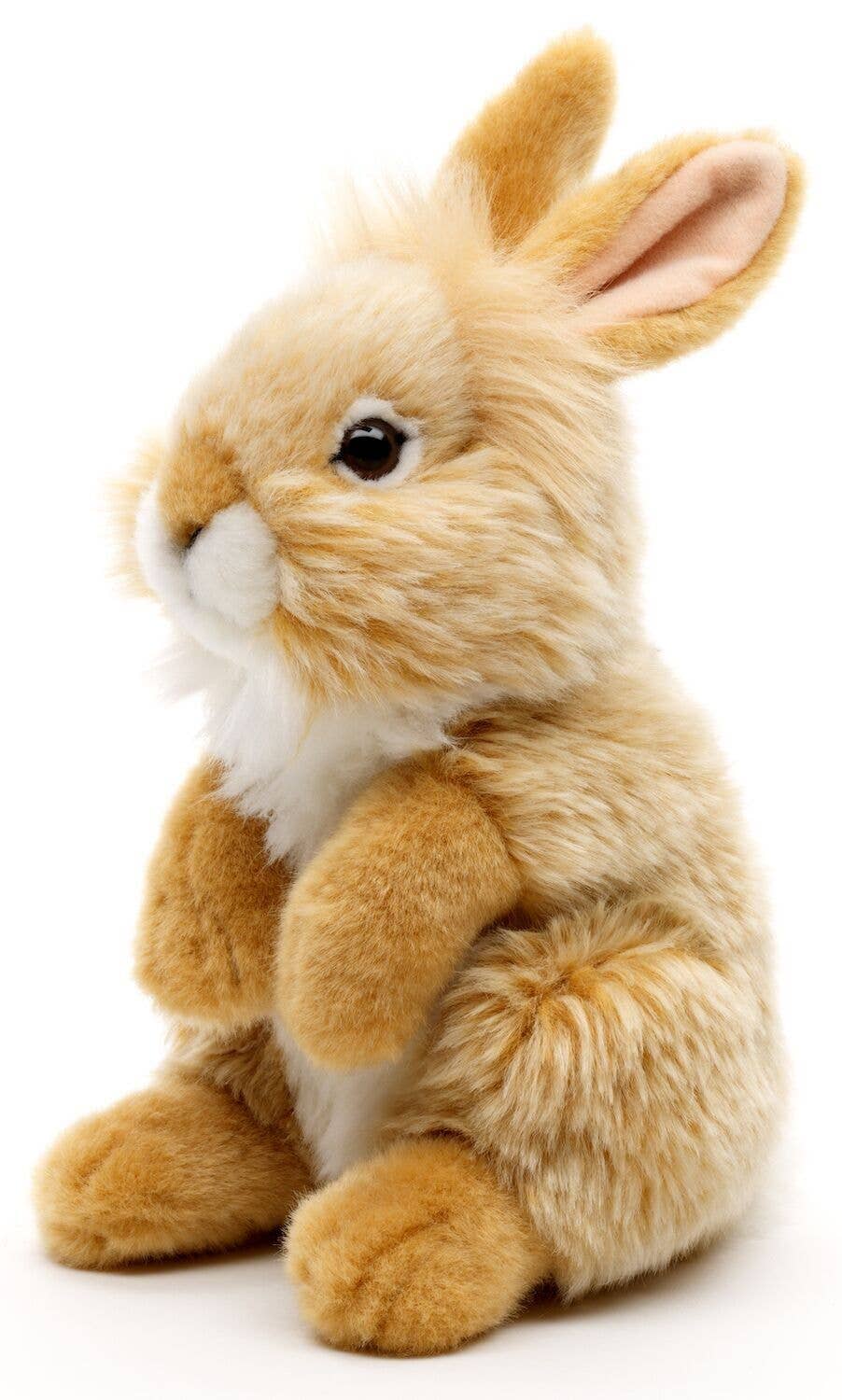 Peluche lapin angora beige debout